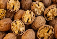 Photograph of many nuts together.